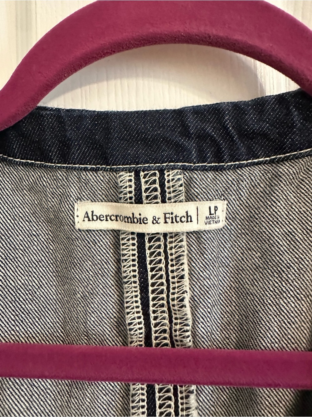 Denim Button-Front Dress - Dark Blue - Picture 3 of 3